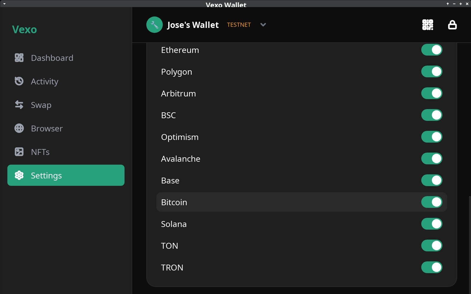 Settings Notifications